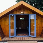 Glamping pod front view
